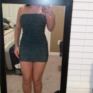 Strapless Shimmery Dress
